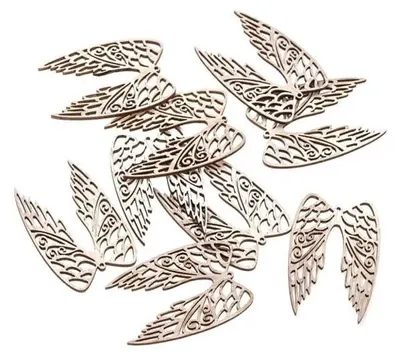 Immagine prodotto di Ali in legno da 6 cm, 9 pezzi - Dalprint dpCraft