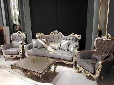 Produktbild von Designer Wohnzimmer set Sofagarnitur set Sofagarnitur 3+3+1+1 2x Sofas 2x Sessel