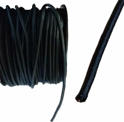 Obrázek produktu pro Černé gumové lano 8 mm, 30 m - expander, gumicuk