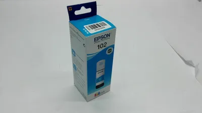 Produktbild von Epson 102 EcoTank Cyan ink bottle, Original, Cyan, Epson, - EcoTank ET-4750 - EcoTank ET-3750 - EcoTank ET-3700 - EcoTank ET-2750 - EcoTank ET-2700, 70 ml, Tintenstrahldrucker