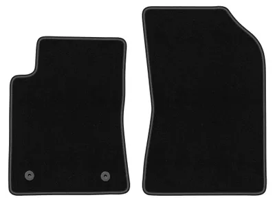 Image de Tapis avant en moquette pour Citroen C3 III 2017- (à hayon) – 2 pièces, noirs, sur mesure – Wielganizator BASIC
