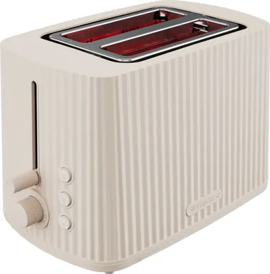 Produktbild von SILVERCREST® KITCHEN TOOLS Toaster Kunststoff Doppelschlitz Plissee STKP 800 A1 / SOTKP 800 A1 (Beige)