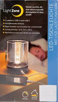 Produktbild von Light Zone LED-Tischleuchte mit USB Ladefunktion