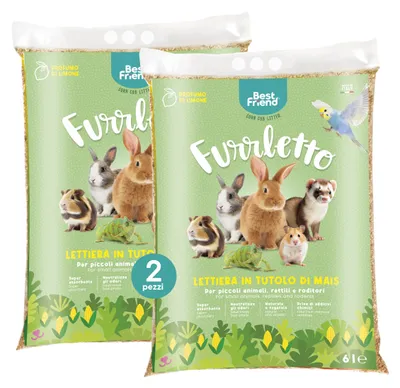 Produktbild von Best Friend - Furrletto Katzenstreu aus MaisTutu für Kleintiere, Nager und Repti