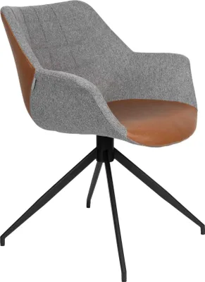 Produktbild von OXM Stühle Doulton  Vintage braun/grau 67 x 80 x 61 cm