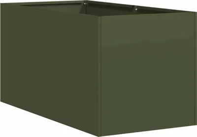 Zdjęcie produktu dla Doniczka Oliwkowo-zielona 40x80x40 cm Stal walcowana na zimno