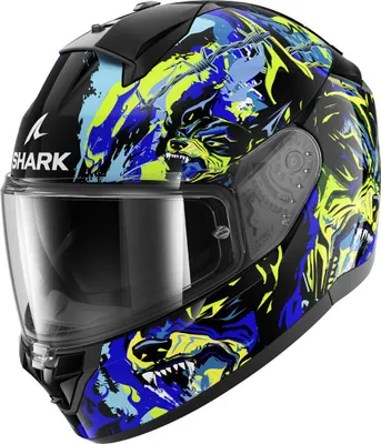 Produktbild von Shark Ridill 2 Raging Beast Helm, schwarz/grün/blau, XL (61/62)