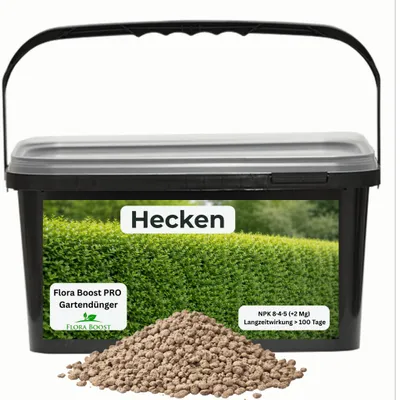 Produktbild von Flora Boost PRO Heckendünger, Langzeitdünger NPK 8-4-5, 5 kg