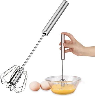 Produktbild von 10 Zoll Einfacher Automatischer Schneebesen, Halbautomatischer Schneebesen für die Küche Quirl Küchengerät