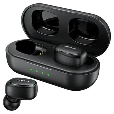 Zdjęcie produktu dla Awei Słuchawki Bluetooth 5.1 T13 Pro Tws + Stacja Dokująca Czarny/Black