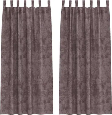 Produktbild von vidaXL Samtvorhänge mit Vorhängen 2 pcs Braun 245 x 140 cm Samt