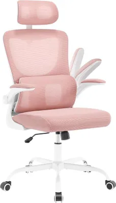 Produktbild von Famanu Bürostuhl ergonomisch - höhenverstellbar, mit Schwingfunktion - rosa