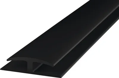 Produktbild von Einschubprofil Weich-PVC (beidseitig) schwarz selbstklebend 30x1000 mm