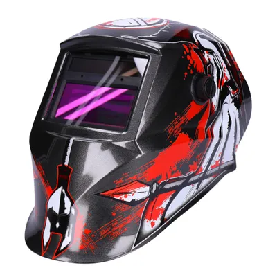 Produktbild von Automatik Solar Schweißhelm mit UV-Schutz, autom. Verdunkelung, Feuerhemmend, schnelle Schaltzeiten - Design: Warrior