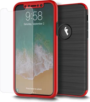 Produktbild von Samsung Galaxy S7 Edge 2 in 1 Handyhülle 360 Grad Full Cover Case Rot