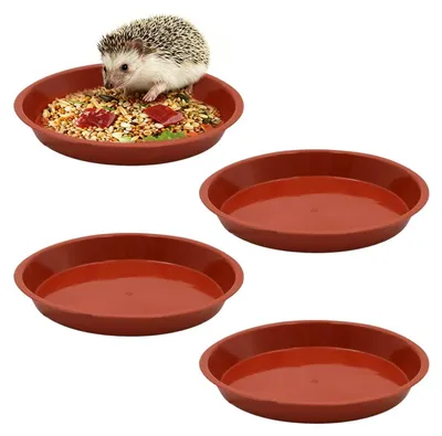 4er-Set Futternäpfe für Kleintiere, 16x16x2 cm, kippschutz, leicht zu reinigen