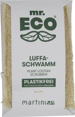 Produktbild von mr. ECO Reinigungsschwamm 11 x 7 x 1,5 cm 100 % Luffa beige