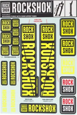 Immagine prodotto di RockShox Set Decor Rockshox 35 Mm Giallo 2018+