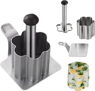Obrázek produktu pro Forma na rýžové placky z nerezové oceli, s nepřilnavým povrchem, příslušenství na sushi, pro kutily