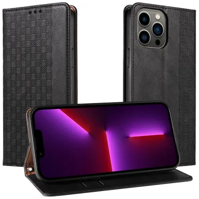 Produktbild von Magnetband Etui Samsung Galaxy S23+ Etui Mit Klappe Brieftasche Mini Lanyard Stand Schwarz