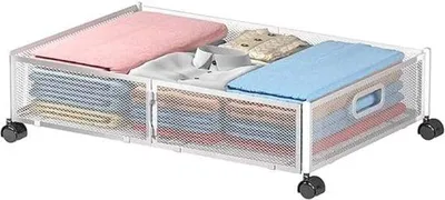 Produktbild von Famanu Aufbewahrungsbox Faltbar - Unterbett-Organizer mit Rollen