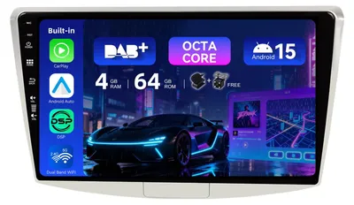 Obrázok produktu pre Autorádio s DAB – Android 15, GPS navigácia, 10,1 palca, vhodné pre modely Passat B6/B7/CC