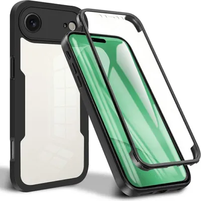 Produktbild von Hülle für Apple iPhone Air - Phonesta Slim Protect 360 Case mit Displayschutzfolie - Schwarz