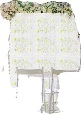 Produktbild von Blumenwandpaneel, 12 Stück, Abmessungen 60 x 40 cm, hochwertiges Kunststoffmaterial, einfache Installation, ideal für Hochzeiten und Partys