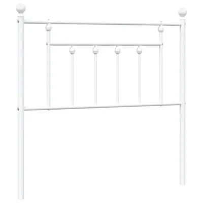 Produktbild von vidaXL Ersatz-Kopfteil Metall Weiß 90 cm