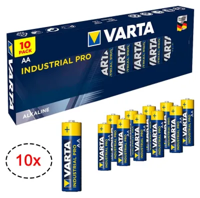 Obrázok produktu pre 10x VARTA Industrial PRO Mignon AA LR06 LR 06 1,5V Batterien Alkaline Batterie