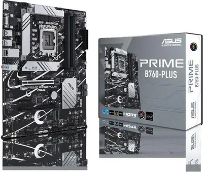 Image de Carte Mère ASUS PRIME B760-PLUS, Socket LGA1700, DDR5, ATX, Chipset Intel B760, Compatible Intel Core 12e/13e génération