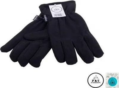 Produktbild von P&T Damenhandschuhe Fleece + Thinsulate Schwarz S-M
