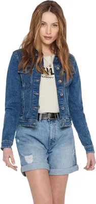 Produktbild von ONLY 15170682, Weiblich, Erwachsener, Regular fit, Baumwolle, Elasthan, Blau