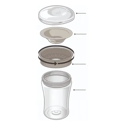 Image de Nuk Magic Cup Gobelet 230ml facile à apprendre dès 8 mois, lavable au lave-vaisselle gris