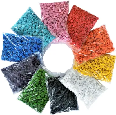 Produktbild von DEKOSTEINE, Farbsteine farbig Mix 9-13mm 10x500g = 5kg.