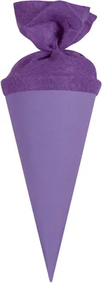 Produktbild von Goldbuch Bastelschultüte 15 cm flieder Buntkarton mit Filzverschluss 7 cm Ø
