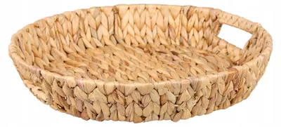 Produktbild von Tin Tours Wasserhyazinthen Korb Tablett Dekorativ 40x40x7 cm