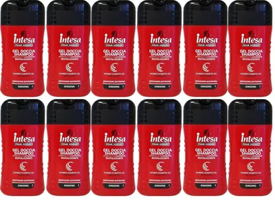 Produktbild von Intesa Homme Dusch-Shampoo Ginseng 12x250ml