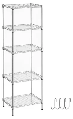 Produktbild von Famanu Badregal mit 5 Ablagen - Badezimmermöbel - 121 cm hoch - Metall