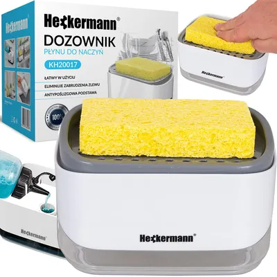 Zdjęcie produktu dla Kuchenny dozownik płynu Heckermann KH20017 Biały