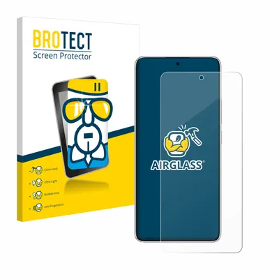 A product shot of a phone screen protector and its packaging.