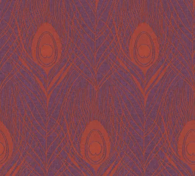 Produktbild von Architects Paper Tapete mit Federn Absolutely Chic Vliestapete rot violett gold 10,05 m x 0,53 m