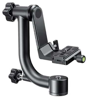 Productafbeelding van K&F CONCEPT aluminium gimbalkop, metalen 360° panorama statiefkop