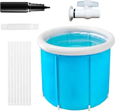 Produktbild von Famanu Tragbare Faltbare Badewanne - Entspannendes Reisebad - 69 x 26 x 10 cm