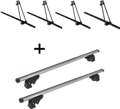 Produktbild von 4x Fahrradträger ORION + Dachträger/Relingträger VDP LION1 kompatibel mit für Mazda 6 Station Wagon (5 Türer) 02-08