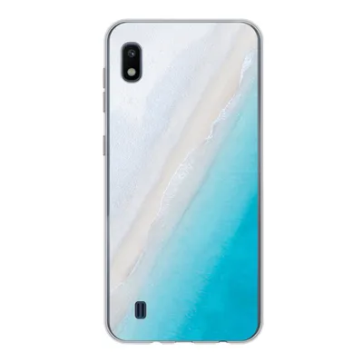 Produktbild von MuchoWow® Handyhülle Schutzhülle Hülle für Samsung Galaxy A10 Strand - Meer - Blau Silikon Softcase Handy Hülle - Schutzhülle