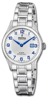 Produktbild von Festina Damenuhr Swiss Made Armbanduhr Edelstahl silber D3UF20068/1