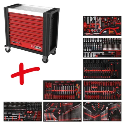 Obrázok produktu pre KS Tools Performanceplus Sada dielenských vozíkov P25