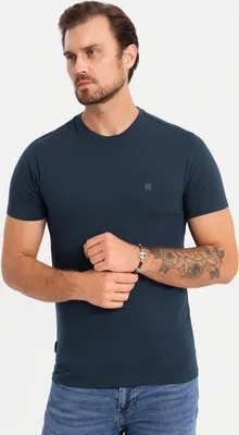 Obrázek produktu pro Ombre Clothing Pánské tričko s krátkým rukávem Nikou navy XXL