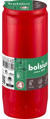 Immagine prodotto di Bolsius Compolight n. 4 rosso (1 pezzo)